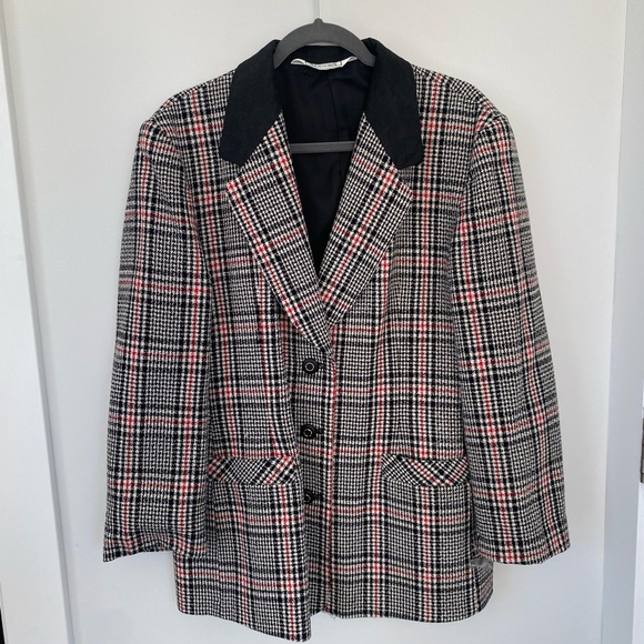 Vintage tweed Blazer L-XL - Picture 2 of 8